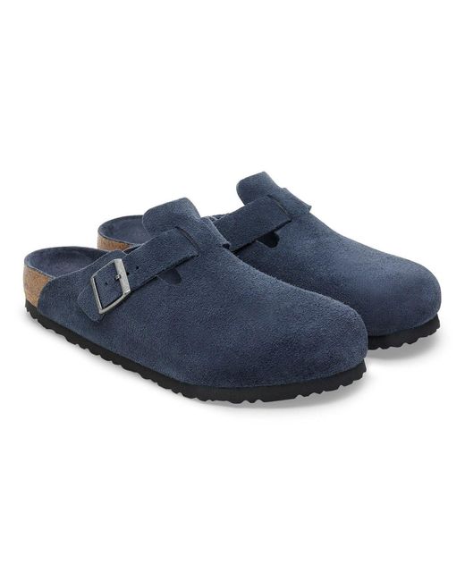 Birkenstock Blue Boston Clogs