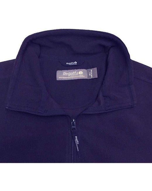 Regatta Blue Plain Micro Fleece Full Zip Jacket (Layer Lite) (Dark) for men