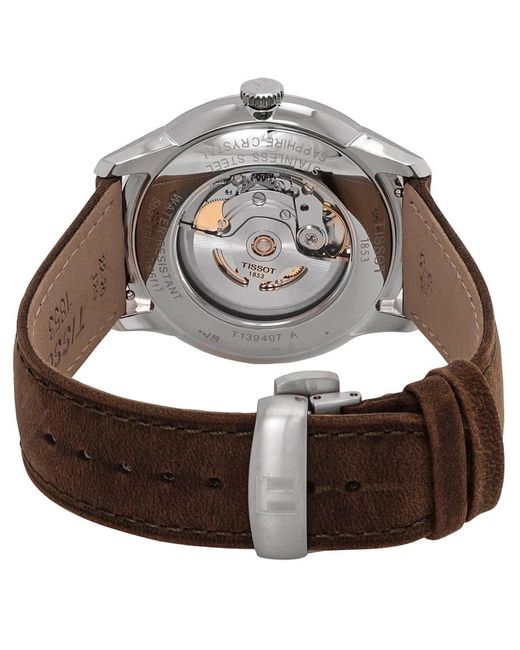 Tissot Metallic Chemin Des Tourelles Watch T1394071626100 Leather for men