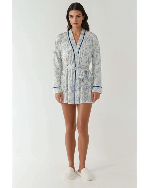 Hiccup Blue Extra Soft Touch Knitted Robe