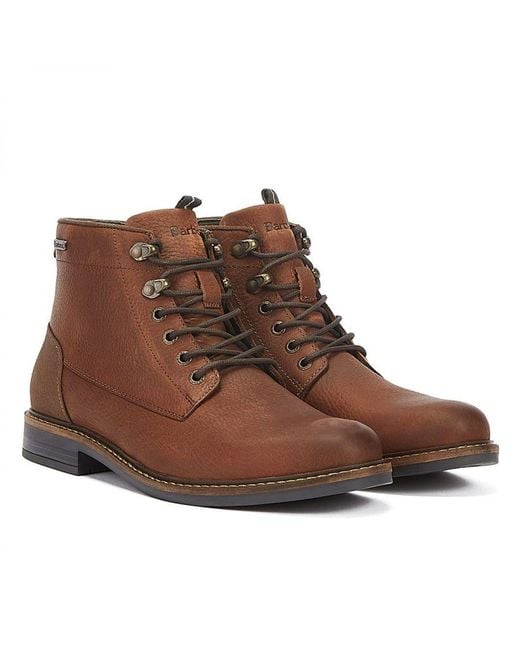 Barbour Brown Deckham Derby Boots for men