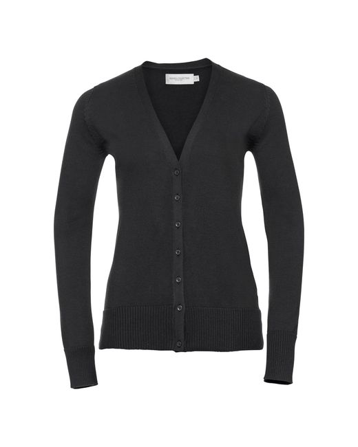 Russell Black Collection Ladies/ V-Neck Knitted Cardigan