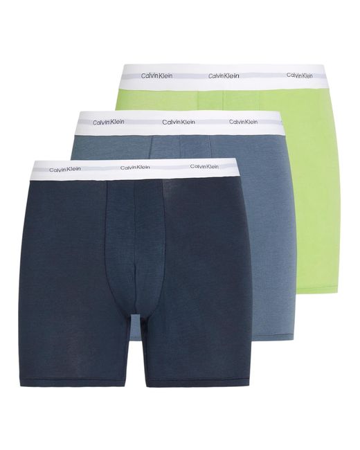 Calvin Klein Blue Underwear 3 Pack Boxer Shorts for men