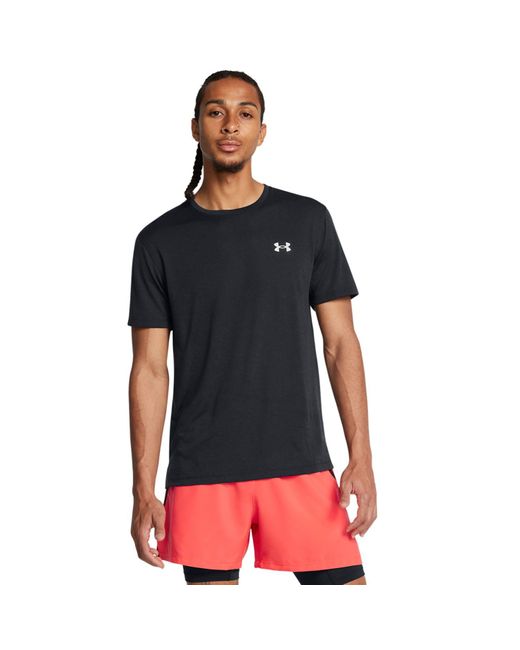 Under Armour Herenshirt Launch Camo Met Korte Mouwen Zwart Reflecterend in het Black voor heren