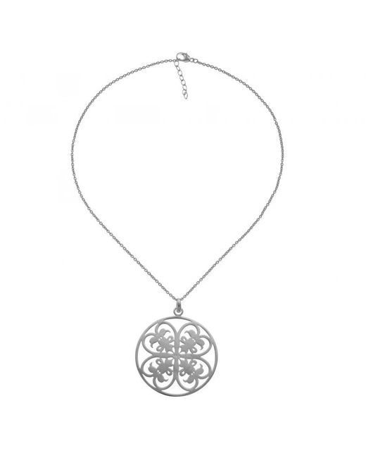 Orphelia Metallic 925 Sterling Chain With Pendant