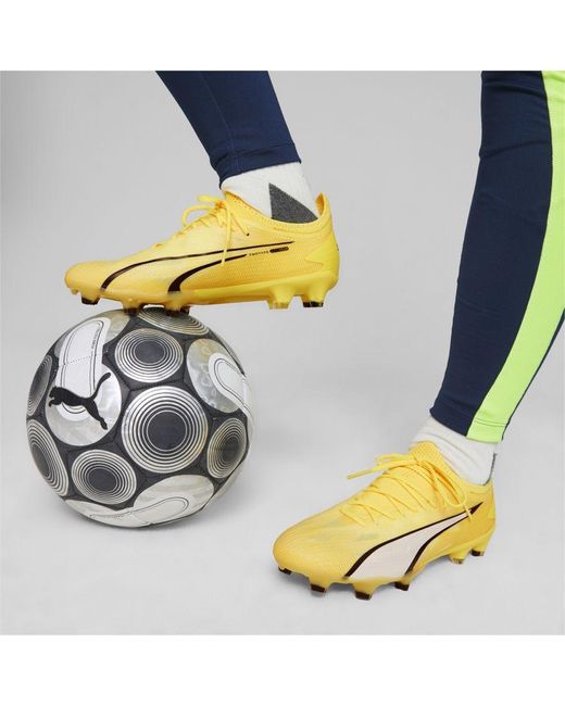PUMA Yellow Ultra Ultimate Fg/Ag Football Boots