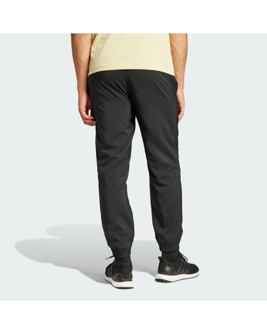 Adidas Black Essentials Small Logo Stanford Pants for men