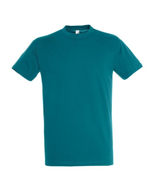 Sol's Blue Regent Short Sleeve T-Shirt (Duck) Cotton for men