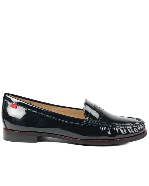 Jones Bootmaker Blue Tabia Leather Penny Loafers