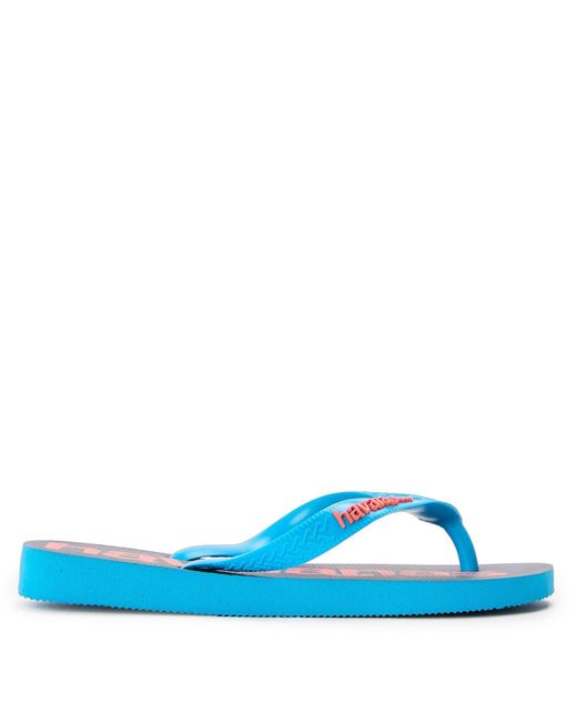 Havaianas Blue Hav. Top Logomania 2 35 3 Flip Flops