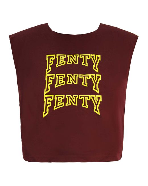 PUMA Purple X Rihanna Fenty Sleeveless Cropped Top