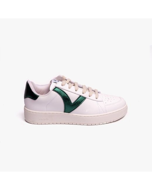 Victoria Pink Madrid Faux Leather & Metal Trainers Botella