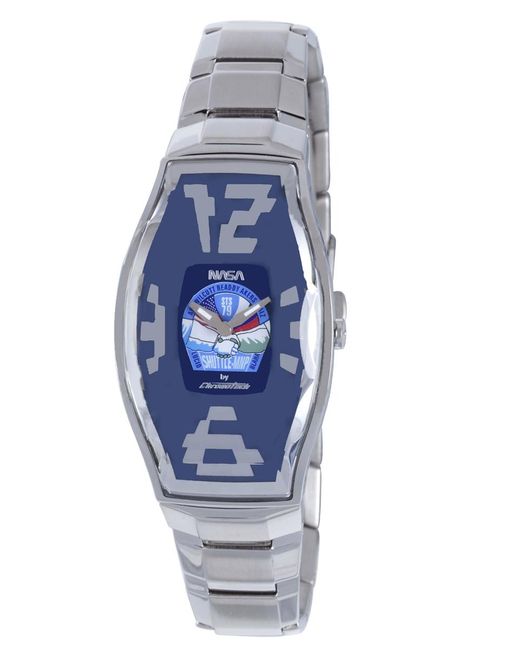 Chronotech Blue Dial Stainless Steel Watch
