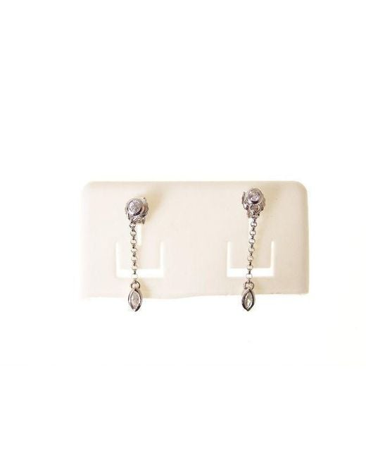 Orphelia Metallic 925 Sterling Drop Earrings