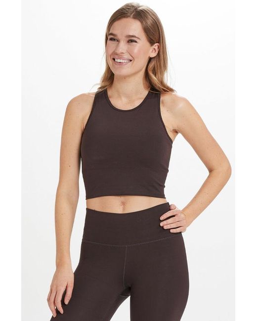 Sosandar Gray Mocha Racerback Super-Sculpt Sports Bra