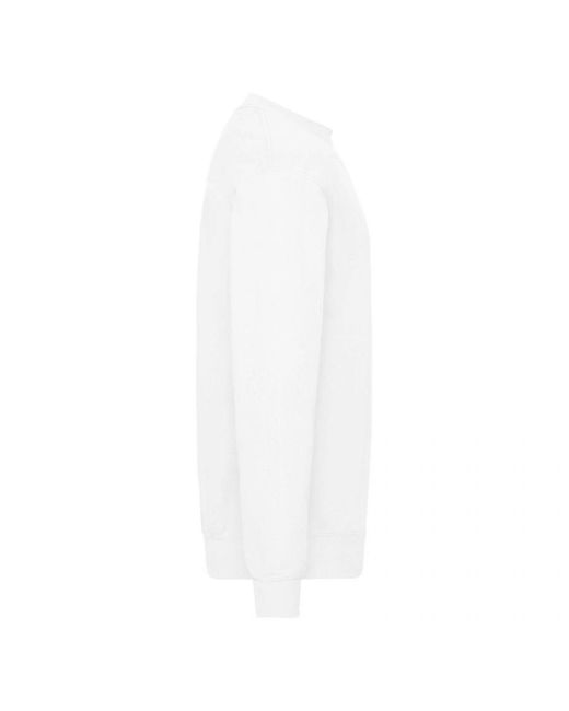 Fruit Of The Loom White Classic 80/20 Set-In Sweatshirt for men