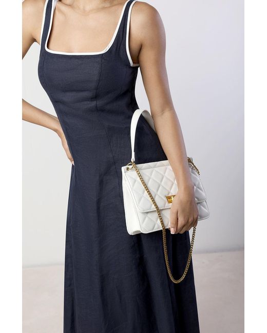 Where's That From Blue Wheres Arisbeth Quilted Cross Body Shoulder Bag