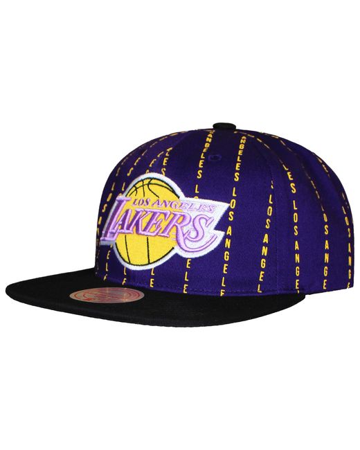 Mitchell & Ness Blue Nba Los Angeles Lakers City Pinstripe Deadstock Cap for men