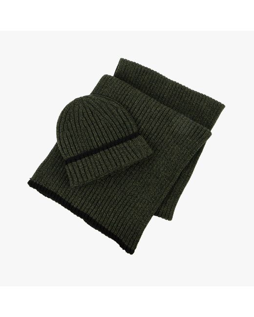 Totes Green Toasties Hat & Scarf Set for men