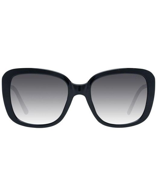 Guess Black Rectangle Sunglasses With Gradient Lenses