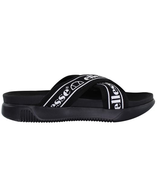 Ellesse Black Denso Cross Sliders