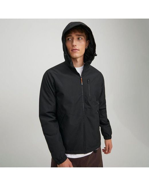 Jack & Jones Black Long Sleeves Sprinter Outdoor Jacket for men