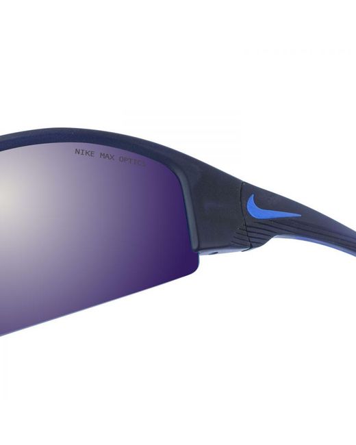 Nike Blue Rectangular Shaped Acetate Sunglasses Dv2151 for men