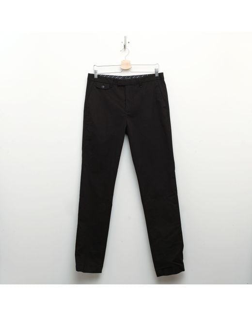 Ted Baker Black Irvine Slim Fit Smart Trousers for men