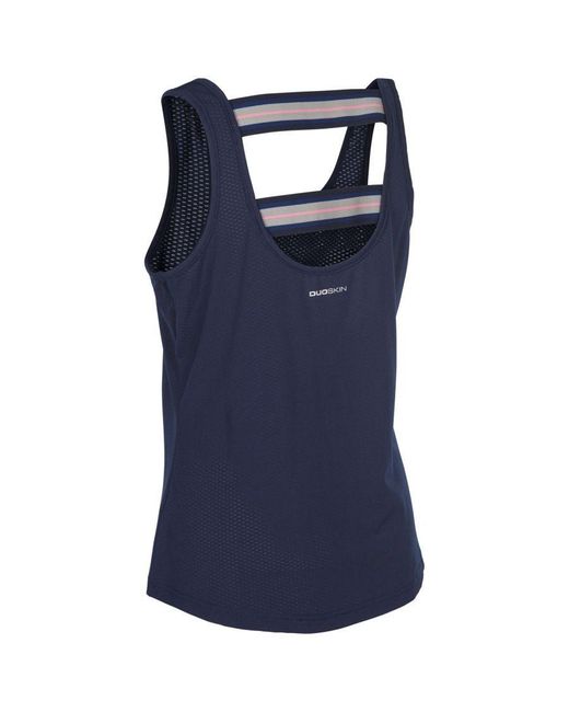 Trespass Blue Ladies Emmalyn Low Back Vest Top