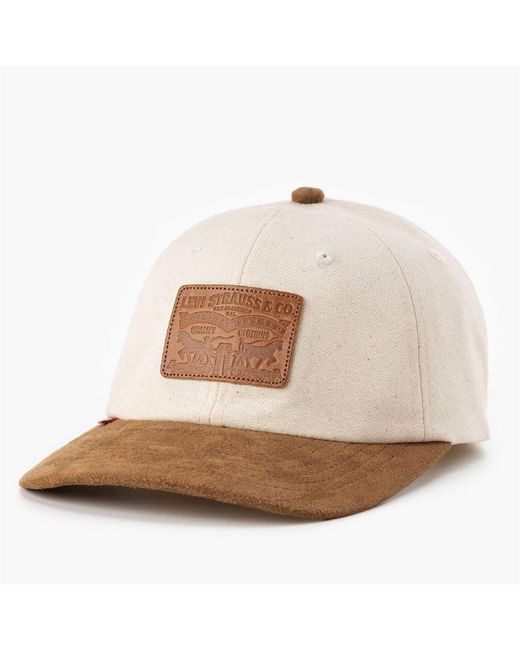 Levi's Natural Levi's Accessories Relaxed Curved Brim Dad Cap for men