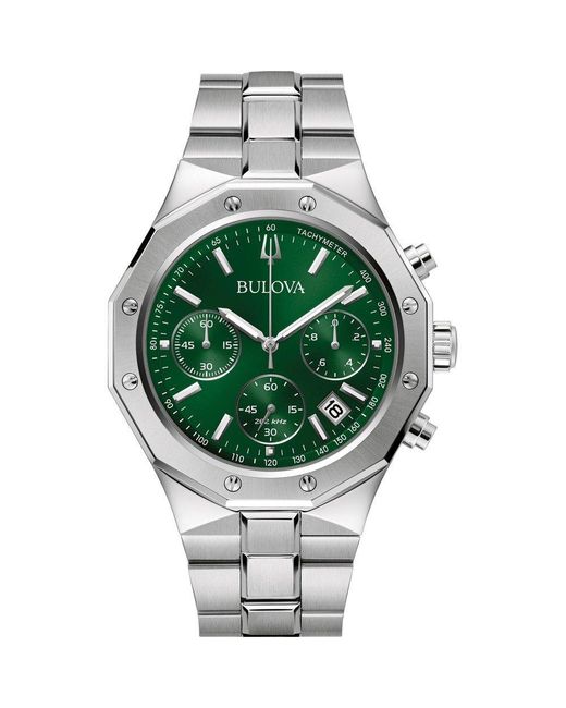 Bulova Green Precisionist Watch 96B409 Stainless Steel (Archived) for men