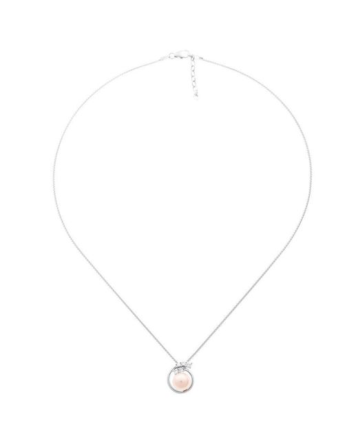 Orphelia Metallic 'Alanna' 925 Sterling Set: Chain-Pendant + Earrings