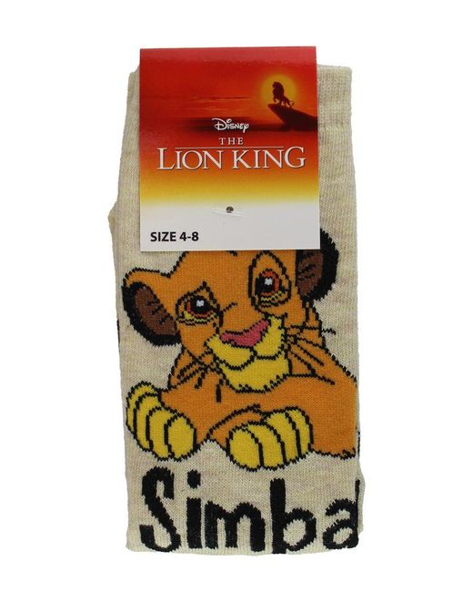Disney Natural Ladies Simba Socks
