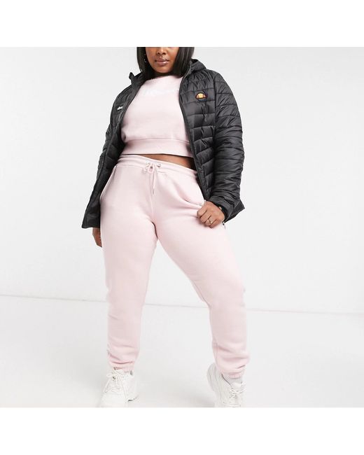 Ellesse Black Plus Quilted Jacket
