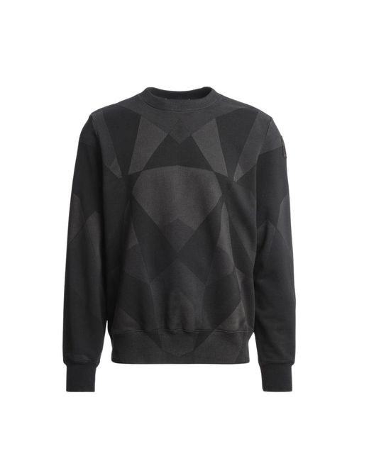 Parajumpers Black K2 Pr Skydrift Print Sweatshirt Cotton for men