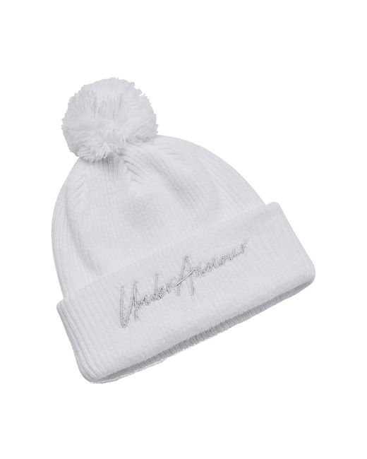 Under Armour Halftime Pom Pom Muts (wit) in het Gray