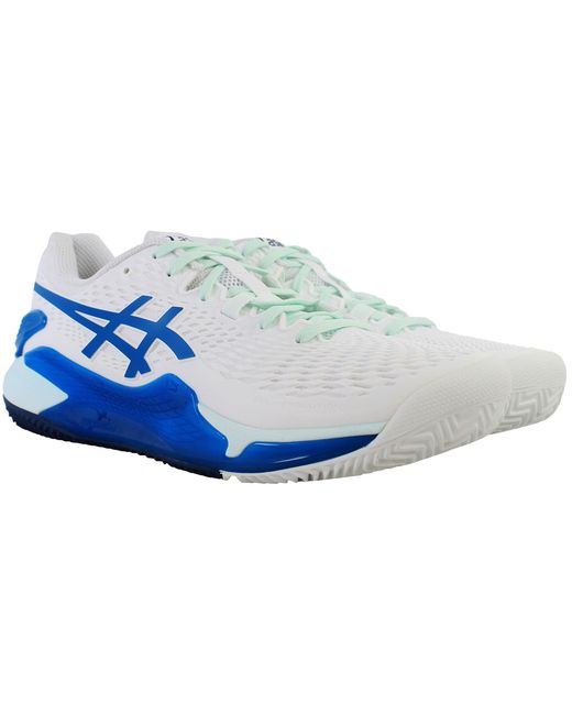 Asics Blue Gel-Resolution 9 Clay Tennis Shoes