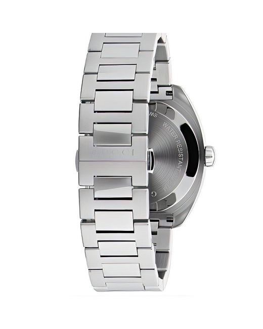 Gucci Metallic Ya142303 Quartz Watch With Dial And Stainless Steel Bracelet for men