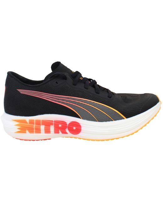 PUMA Black Deviate Nitro Elite 2 Running Shoes