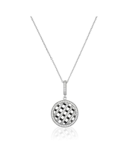Orphelia Metallic 925 Sterling Chain With Pendant