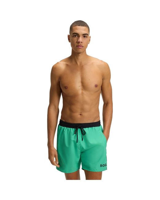 Boss Green Starfish Breathable Mesh Swim Shorts for men