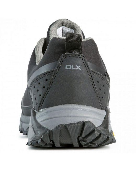 Trespass Black Magellan Dlx Lightweight Low Cut Trainers for men