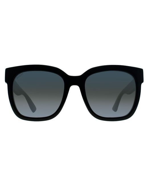 Gucci Black Square With And Glitter Gradient Gg0034Sn Sunglasses