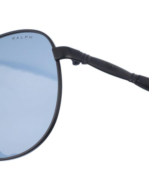 Ralph Lauren Blue Metal Sunglasses With Oval Shape Ra411731808759