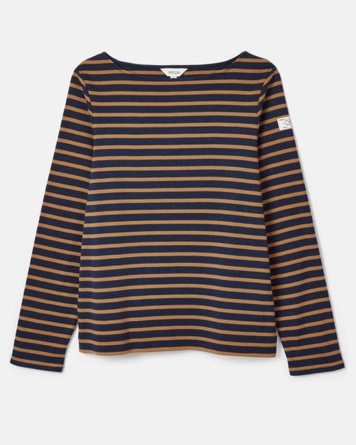 Joules Black Harbour Broad Stripe Breton Top