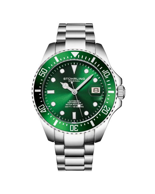 Stuhrling Green Japanese Automatic Depthmaster 4048 42Mm Diver for men