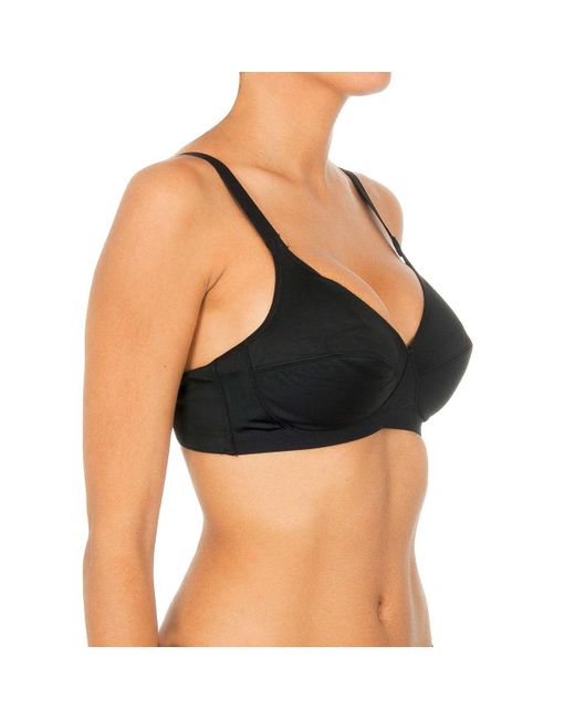 Playtex Black Magic Cross-Over Wireless Bra 00Bd
