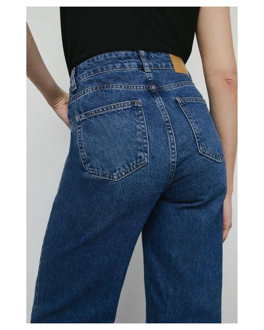 Warehouse Blue 76S Denim Authentic Wide Leg Jeans