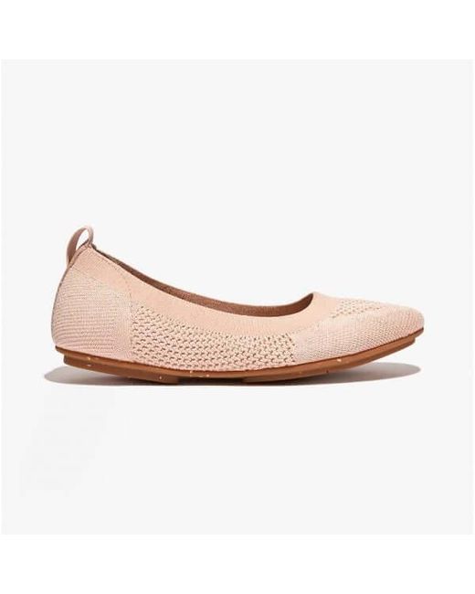 Fitflop Pink Allegro E01 Ladies Pumps Almond Tan/Platino