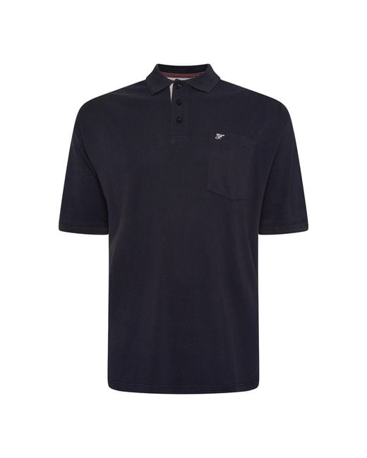 Forge Blue Plus Size Polo Shirt for men